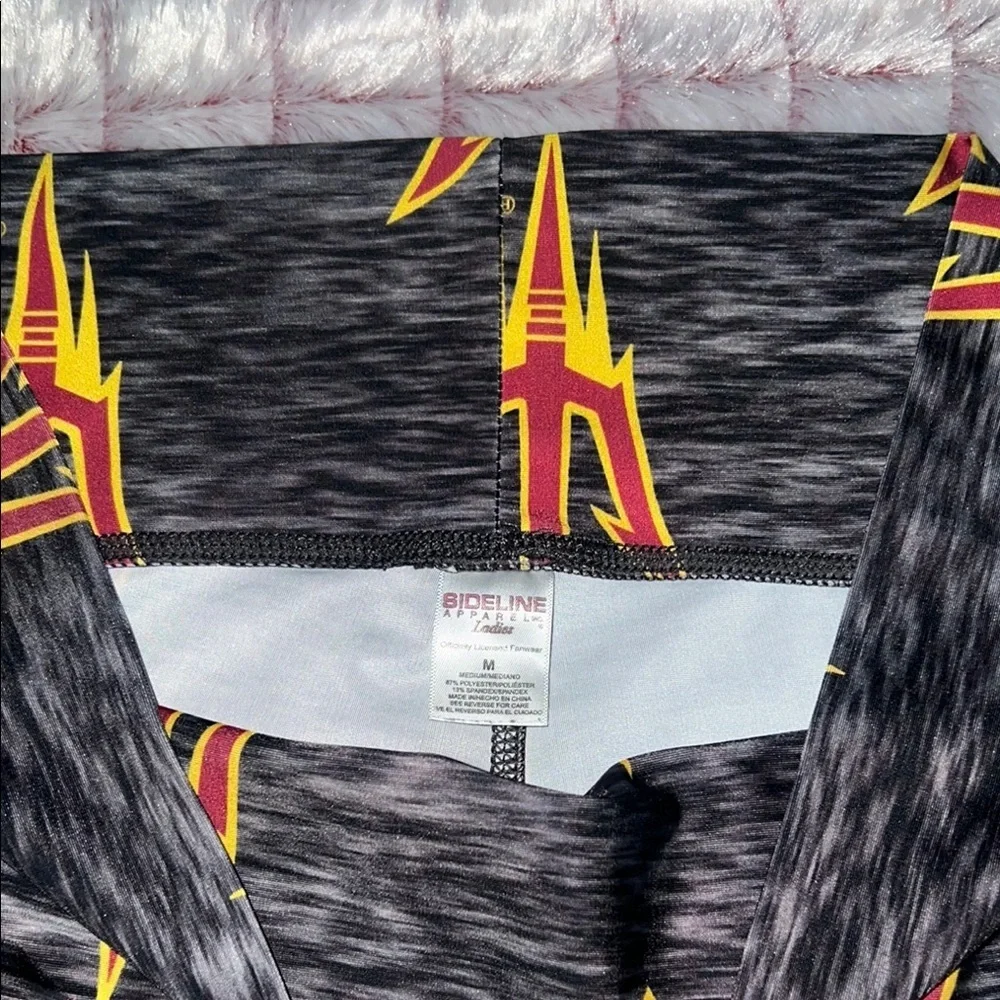 Vibrant Black and Yellow‎ Patterned Leggings